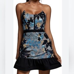 Liwisy Off Shoulder Sequin Dress